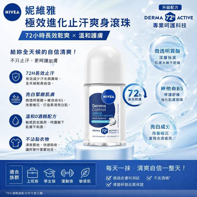 公司貨- NIVEA妮維雅 玻尿酸撫紋止汗乳液隨身瓶25ml【一組2瓶】-8/25下午3點收單
