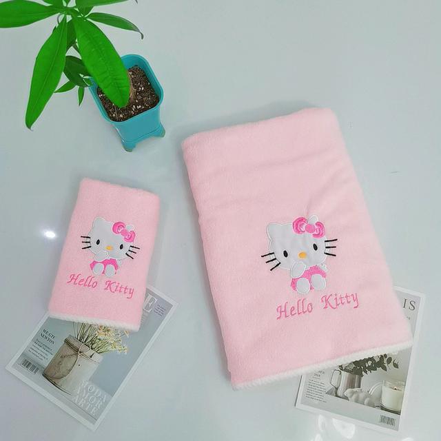 KITTY超吸水珊瑚絨毛巾浴巾組(預購)
