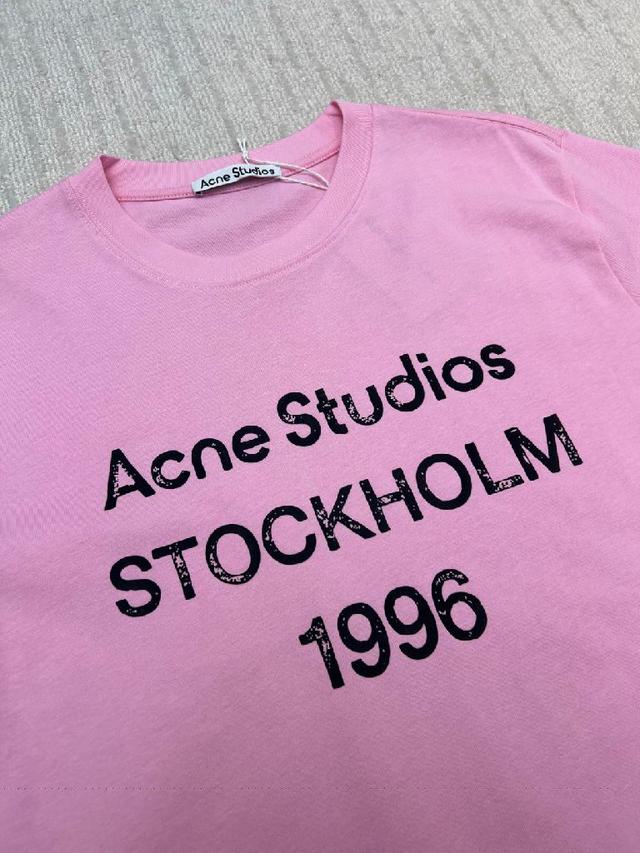 Acne Studios 破坏字母logo短袖T恤