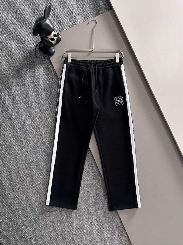 顶级拼接套装织带提花拉链款休闲裤