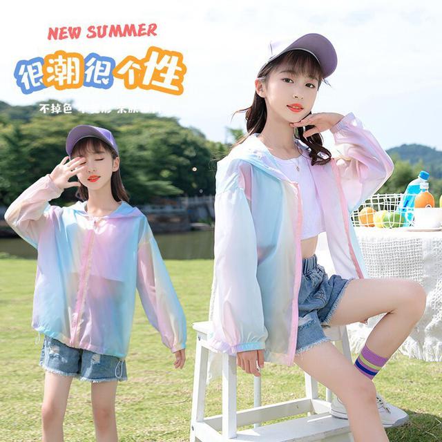 【預購商品】【0519結單】【批發】女大童冰絲棉花糖防曬外套 240517-26