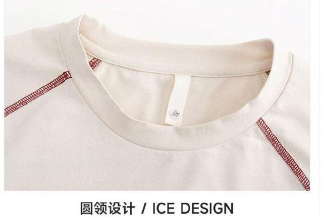 DESCENTE迪桑特2025夏季新品阔版宽松T恤重磅纯棉休闲短袖