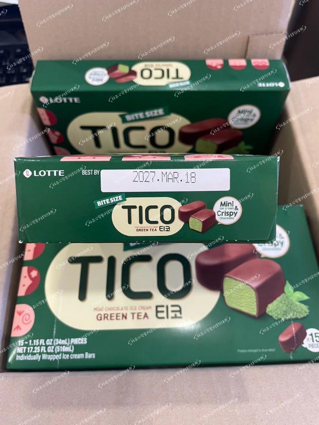 LOTTE TICO可可抹茶脆皮雪糕48盒以上免運不散賣