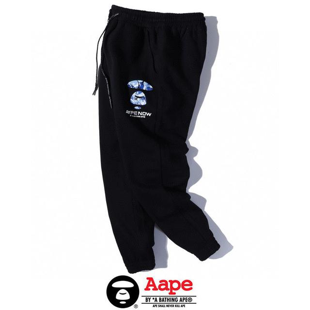 901 猿人头宽松AAPE毛圈 休闲卫裤运动长裤 M L XL XXL