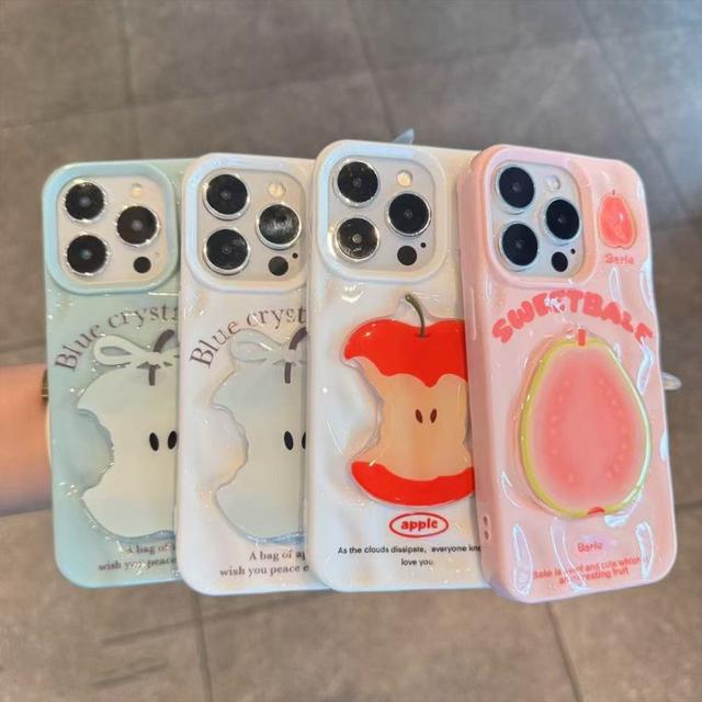 夏天水果派對褶皺隕石紋手機殼(預購)