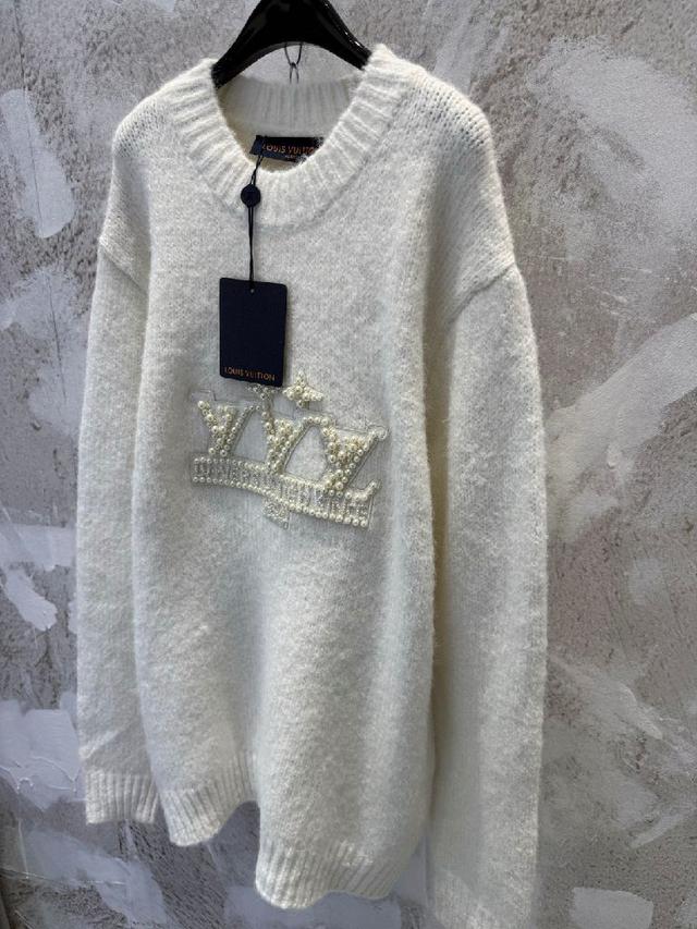 古驰2025秋冬新款经典双G渐变色字母针织开衫