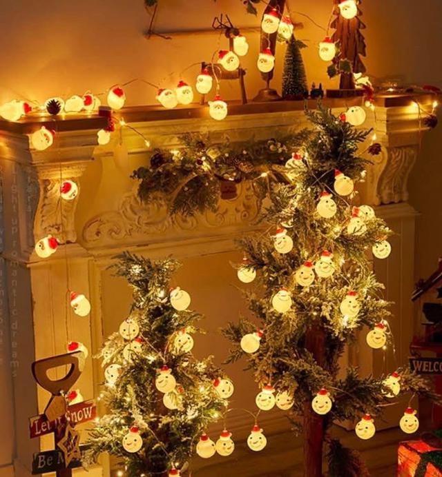 G3469-熱銷Q版聖誕老人LED掛燈燈串