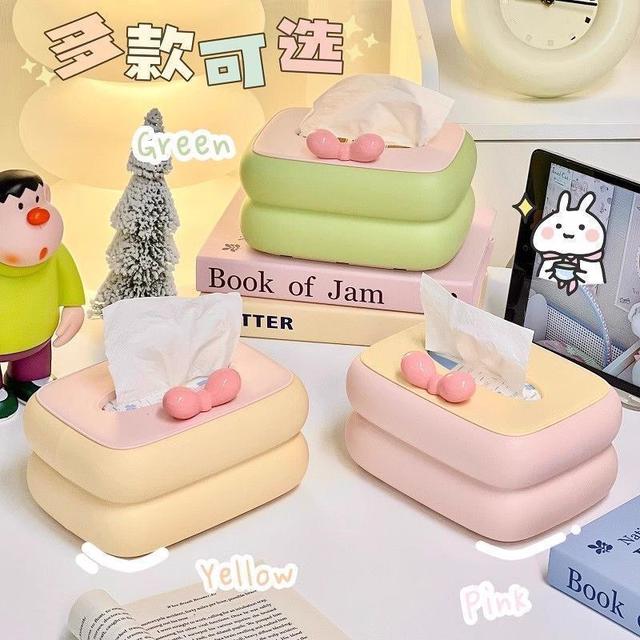 ️ins多巴胺奶油桌面收納紙巾盒(預購)