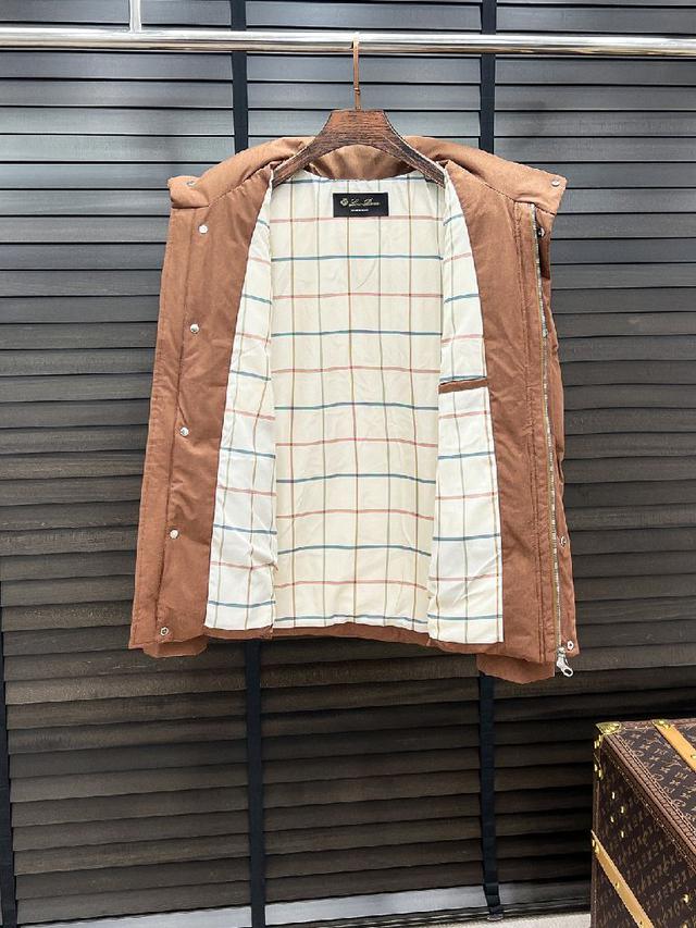 Loro Piana-诺悠翩雅 25秋冬男士时尚老钱风立领羽绒服