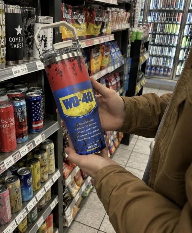 🔥快閃🔥WD-40 工業風 造型 不鏽鋼 提把 冰壩杯 850ml#08/10