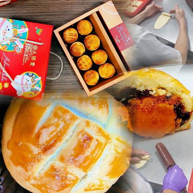 百年老店🔥太陽堂中秋火熱開檔🔥菠蘿肉鬆蛋黃酥(8入）