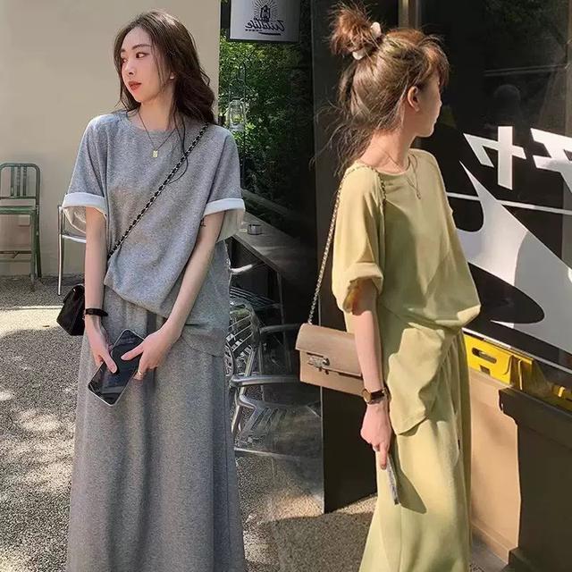 【預購商品】【0622結單】【批發】夏季減齡休閒兩件套裝 260620-19