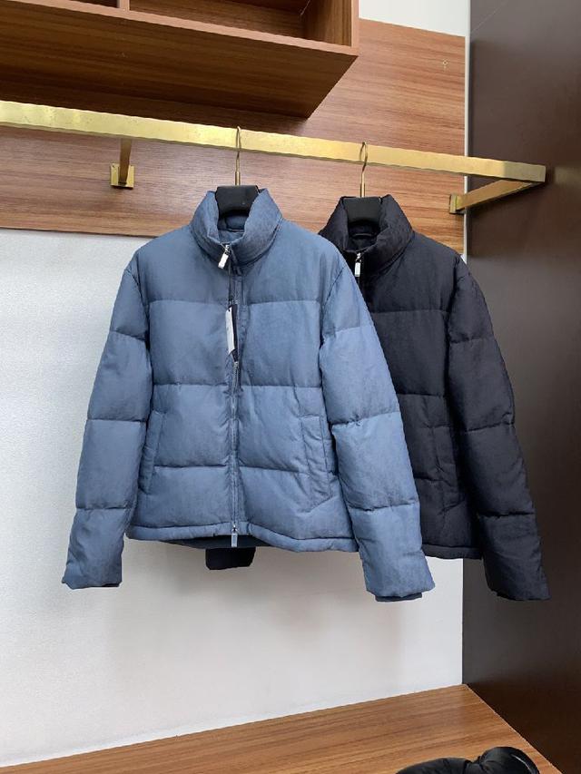 秋冬新款官网同款原单立领羽绒服 新色系🔥  满印暗纹老花