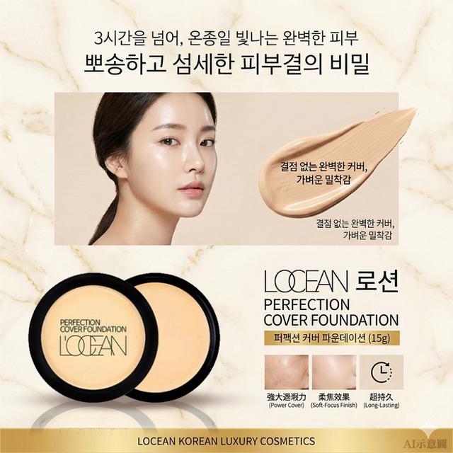 韓國LOCEAN 絲滑奶油肌粉底霜16g-#21自然膚#04/19