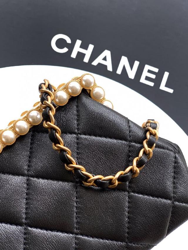 🌹CHANEL VINTAGE 麂皮玳瑁链条斜挎包 尺寸:33x32xcm