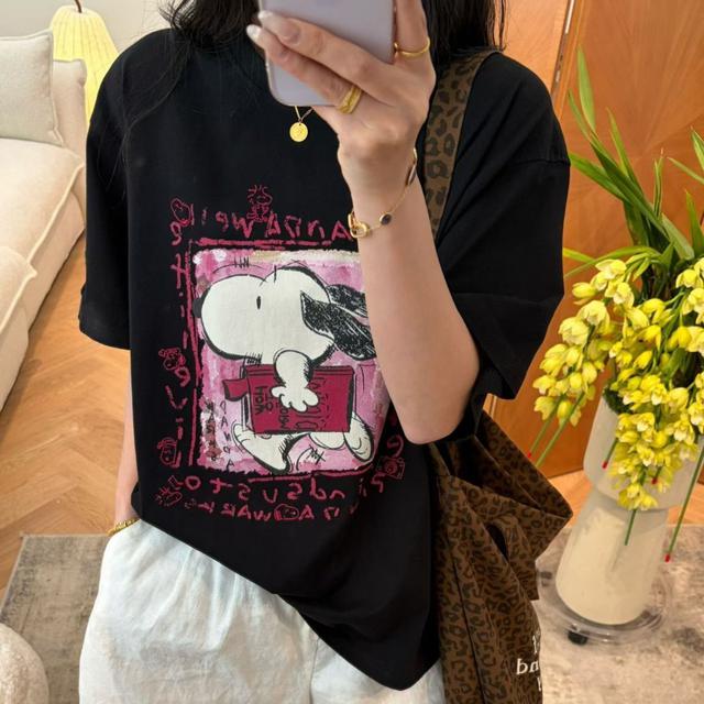 【預購商品】【0510結單】【批發】卡通史努比 短袖上衣 260506-15