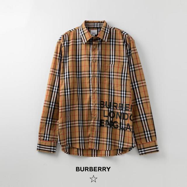 BBR字母格子襯衣