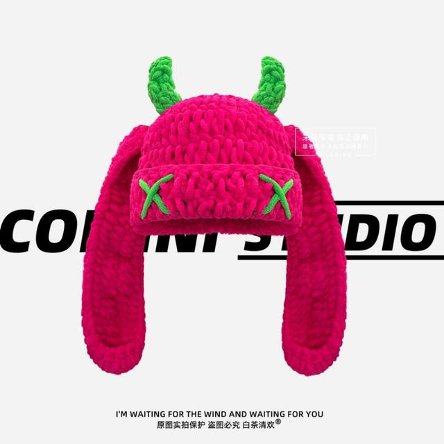 搞怪小惡魔針織毛線帽#02/22