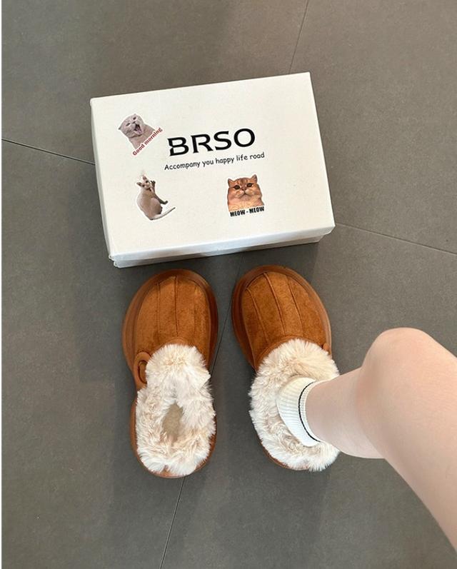 毛茸茸復古厚底鞋#02/21