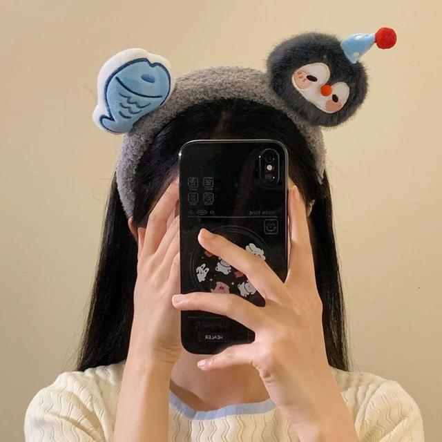 📌超可愛的創意企鵝小魚髮箍✨