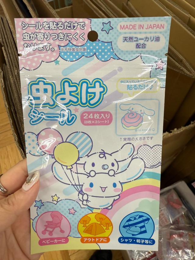 日本代購 卡通人物 角色造型 防蚊貼紙 24枚入