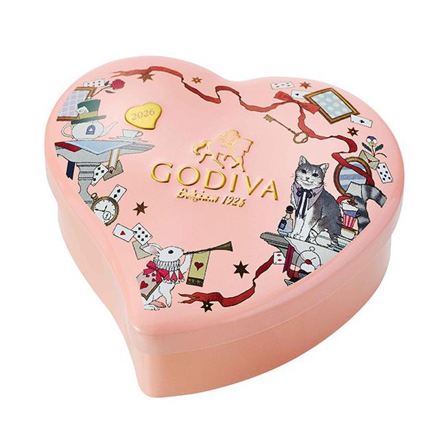 日本限定GODIVA心型巧克力禮盒6入(鐵盒)#01/14