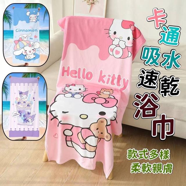 【預購商品】【0506結單】【批發】卡通吸水速乾浴巾 240505-16