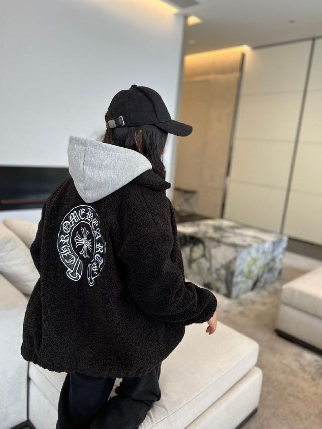 克罗心，高端童装，男女童羊羔绒外套，厚实羔绒+内里夹棉