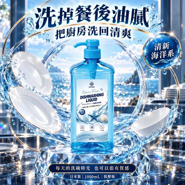 預購 SAVIRA 海洋潔淨洗碗精 1000ML-10/7號中午12點結單