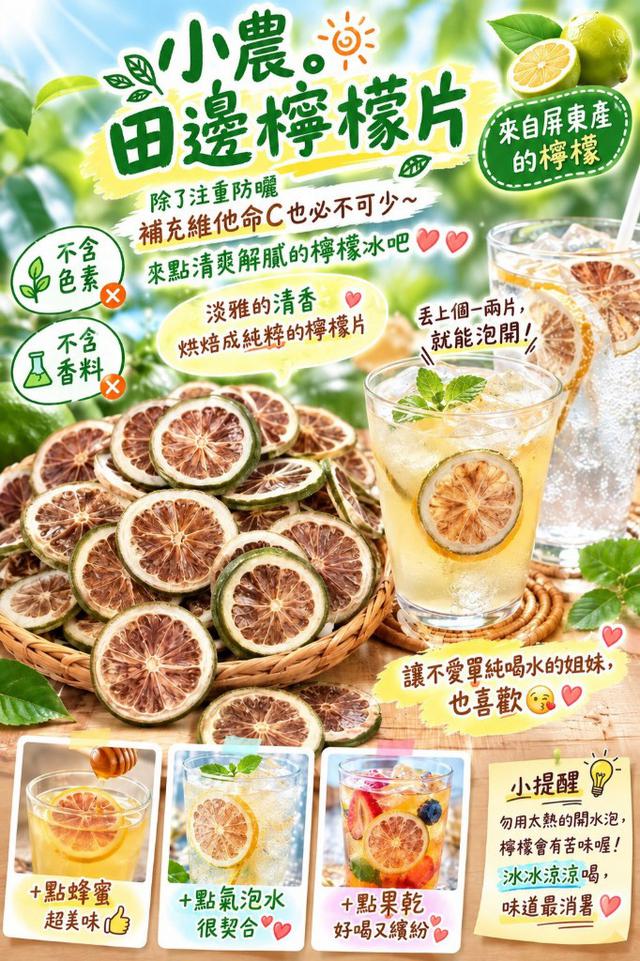 【預購商品】【1008結單】【批發】小農。純粹檸檬片60g 261006-17