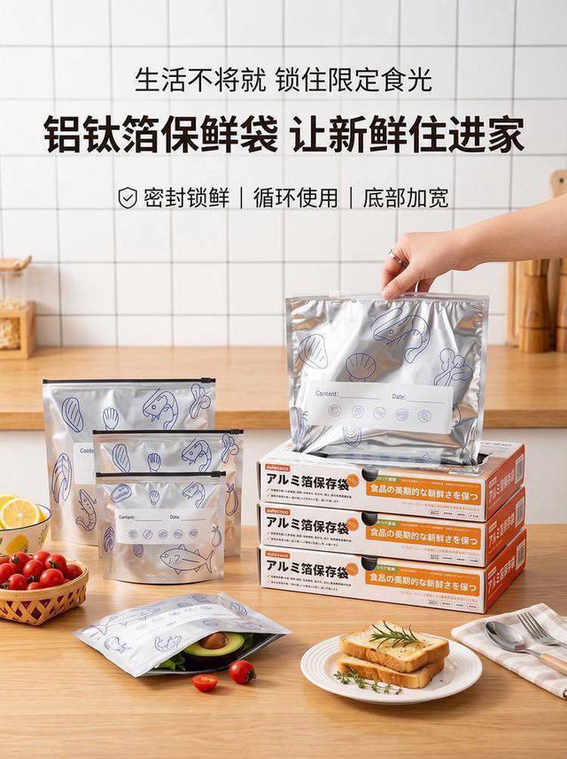 預購 sufecoco 鋁箔密封保鮮袋 50入／盒-9/2號中午12點結單