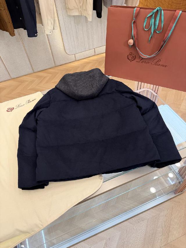Loro Piana诺悠翩雅 连帽羊毛混纺羽绒夹克.更多细节展示.H9650