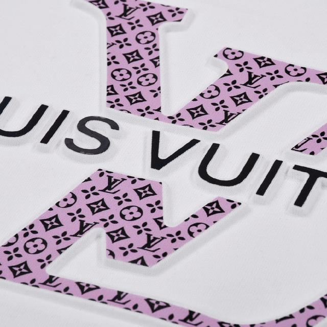 字母老花凹凸进口压胶夏日情侣款短袖T恤 2024夏季渠道限定款