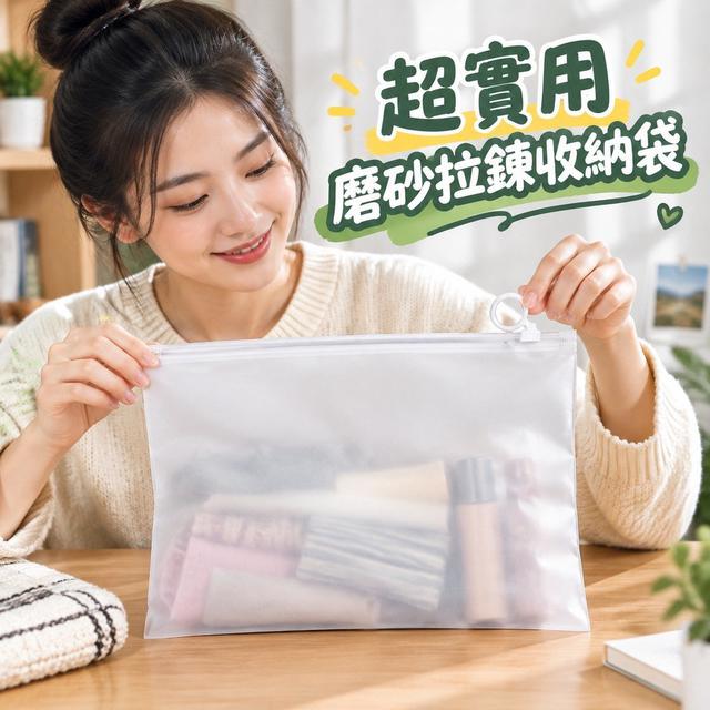 【預購商品】【1018結單】【批發】超實用磨砂拉鍊收納袋50入 261015-06