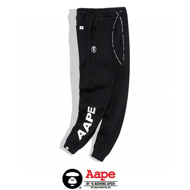 0917毛圈薄款 917加绒厚款 猿人头AAPE宽松 休闲卫裤运动长裤 M L XL XXL