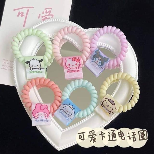三麗鷗布標電話線髮圈(預購)