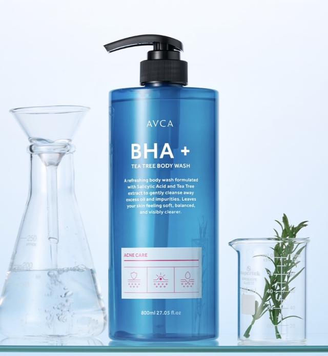 預購 韓國AVCA BHA 痘痘肌專用茶樹身體沐浴露 800ml-4/1號中午12點結單
