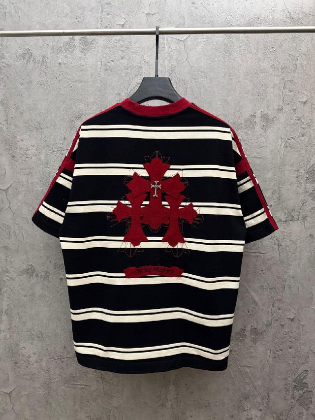 专柜美式洗水贴布刺绣情侣短袖