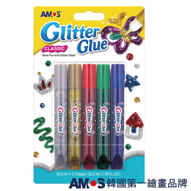 廠商現貨韓國AMOS 5色金蔥膠
