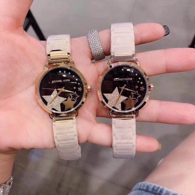 Michael Kors/MK女士手表新款镶钻金色星形表