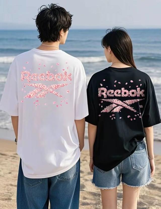 Reebok 櫻花花卉高磅短T#05/14