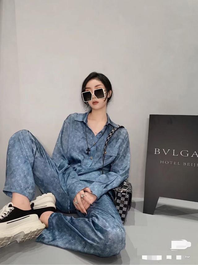 潮牌復古牛仔襯衫