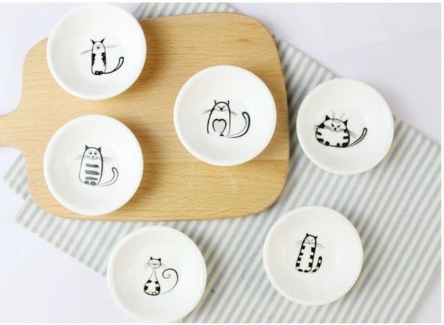 〔預購〕0323結單 zakka日系卡通陶瓷碟子-6件組 SZ334