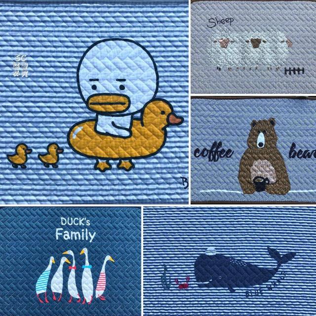 🐻純棉動物拼布地墊 ❤️每款都好看