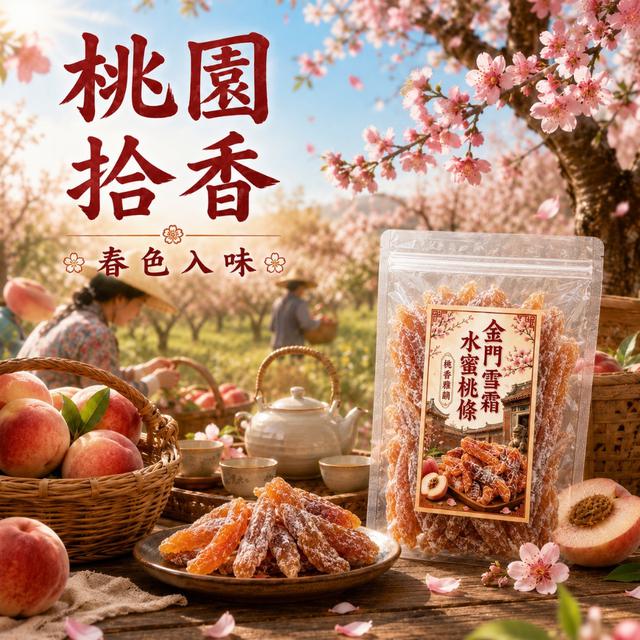 預購 二姊嚴選 金門雪霜水蜜桃條200g -7/28下午3點收單