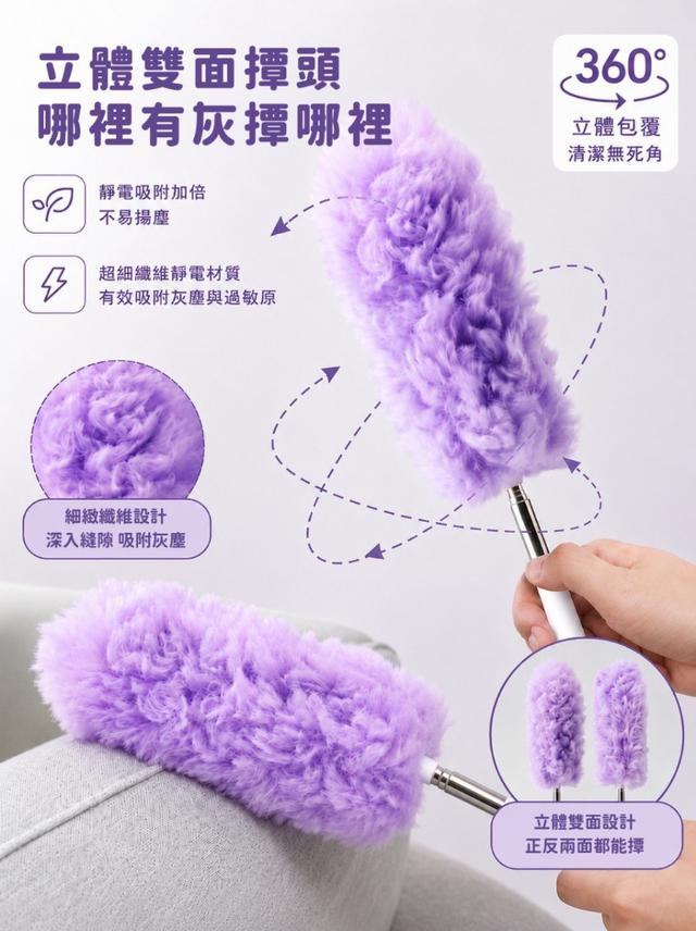 GUUMK伸縮靜電除塵撢-8/26號中午12點結單