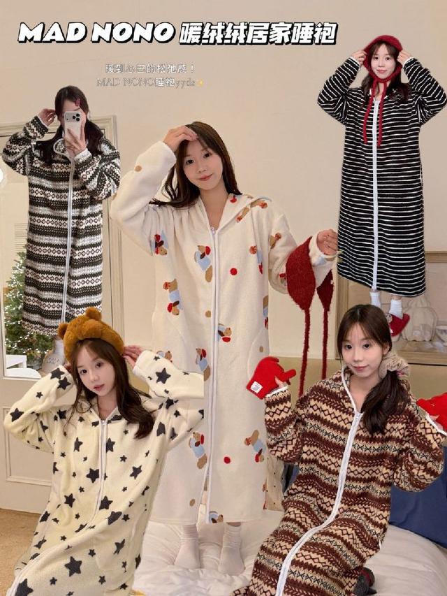 #收單260101-MAD NONO 暖絨絨居家睡袍