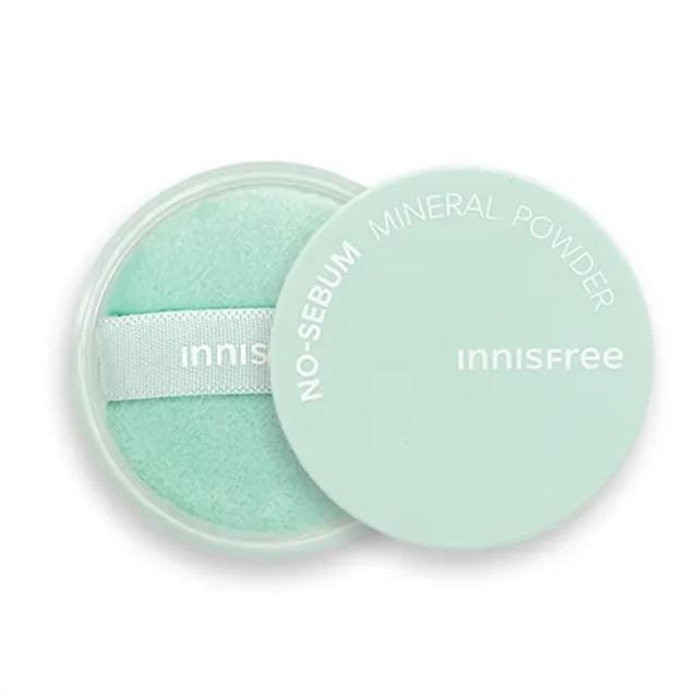 韓國Innisfree 無油無慮定妝蜜粉5g-綠升級款(單個)#07/20