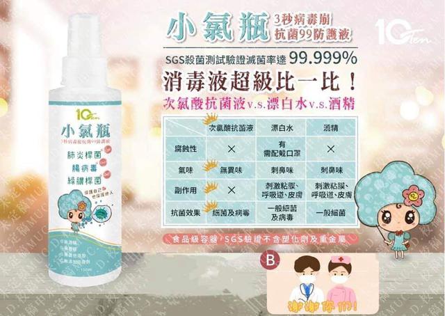 現貨 樂活10ten小氯瓶次氯酸抗菌液100ml 愛批發 洗護用品批發團購零售買賣貨源網