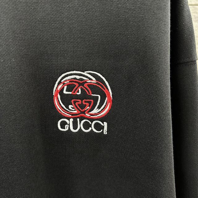 早秋冬季新款 双G胸前Gucci简约字母立体字母刺绣